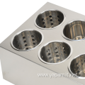 Double Row Stainless Steel Flatware Holder